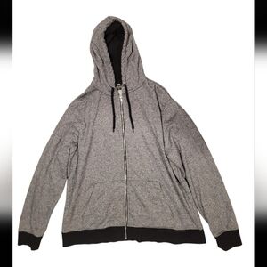 H&M Men's Gray Hooded Jacket - Size XL